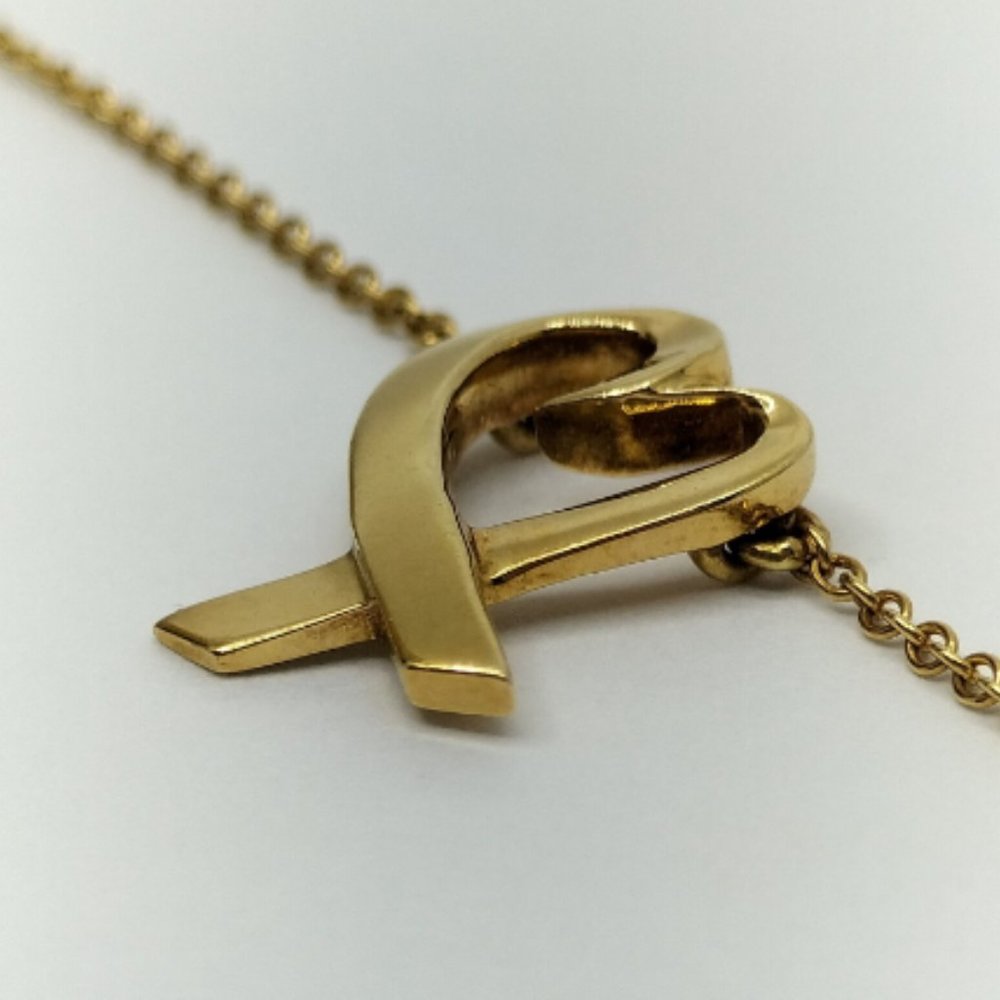 Tiffany & Co. Necklace 18K Gold Loving Heart Picasso - Picture 2 of 7